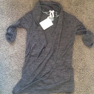 Derek Heart cardigan, mid-length sleeve, brown NWT